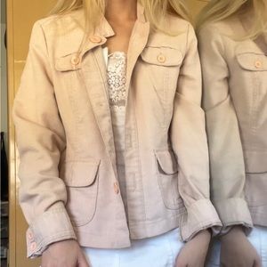 Vintage Y2K Calvin Klein washout pink button up jacket